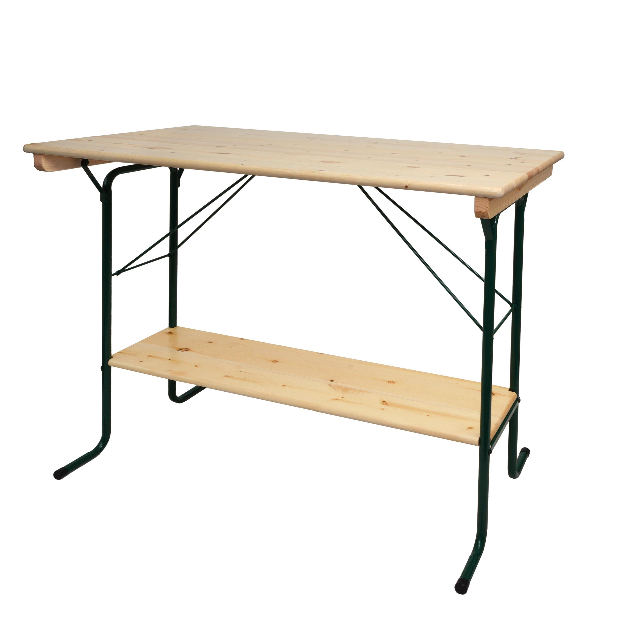 STEHTISCH 110x125x70cm Biergartentisch Braun-Grün - Grün, Holz (70/125/110cm) - PROREGAL