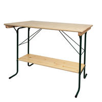 STEHTISCH 110x125x70cm Biergartentisch Braun-Grün - Grün, Holz (70/125/110cm) - PROREGAL