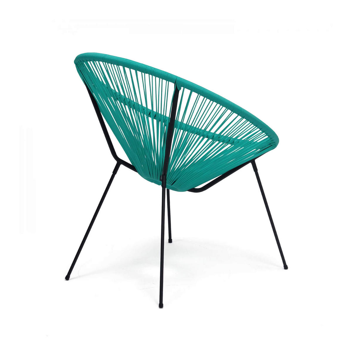 GARTENSTUHL Türkis 70/76/80 cm - Türkis, Metall (70/80/76cm) - Mobili Rebecca