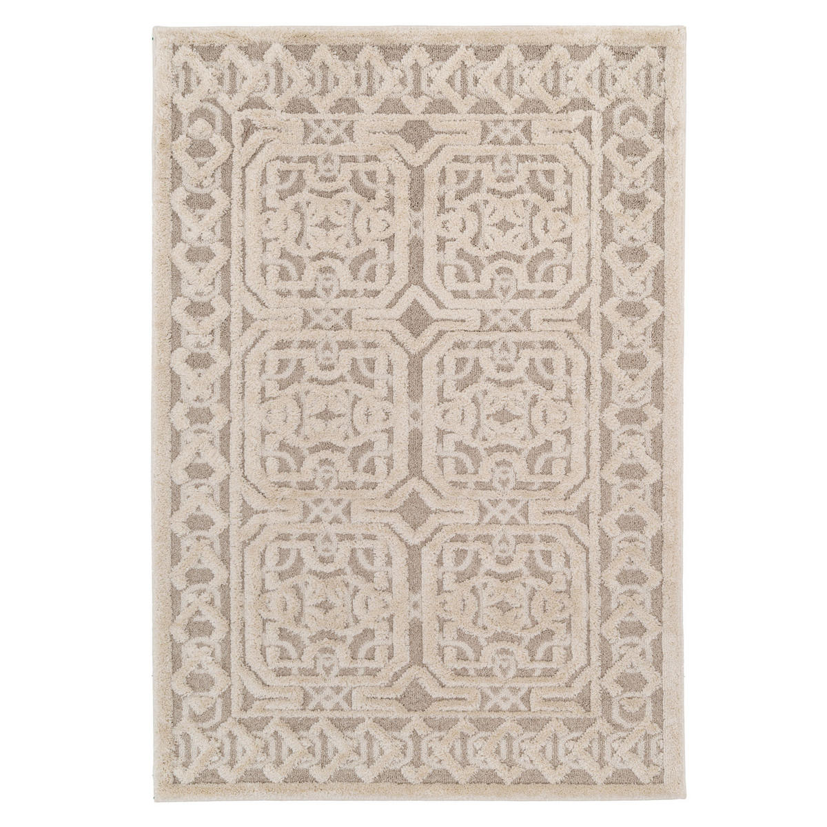 VINTAGE-TEPPICH Meya Beige - Beige, Textil (120/170cm) - Kukoon Rugs