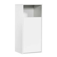WÄSCHESCHRANK Der Wäschehüter - Weiß, Holzwerkstoff (41/95/40cm) - Mokebo