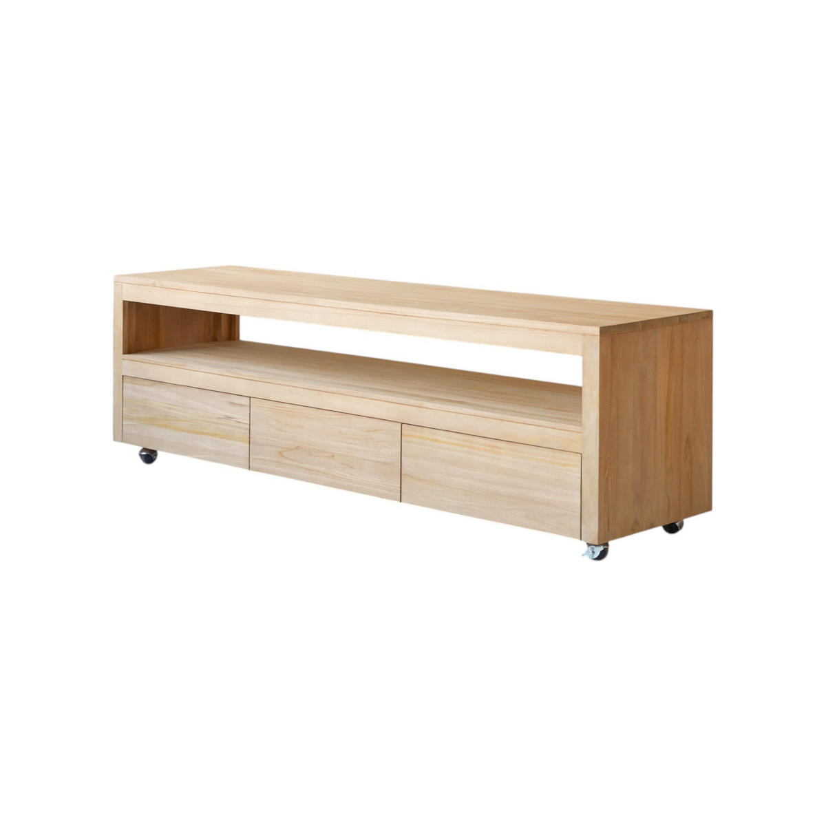 TV-SCHRANK Anoa Natur aus Teak - Naturfarben, Holz (180/55/45cm) - Tikamoon