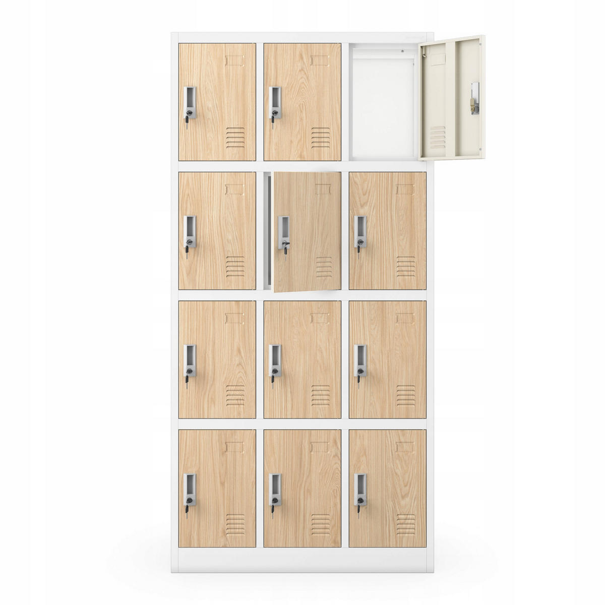 SCHLIESSFACHSCHRANK Marcin - Beige, Metall (90/185/40cm) - Jan Nowak