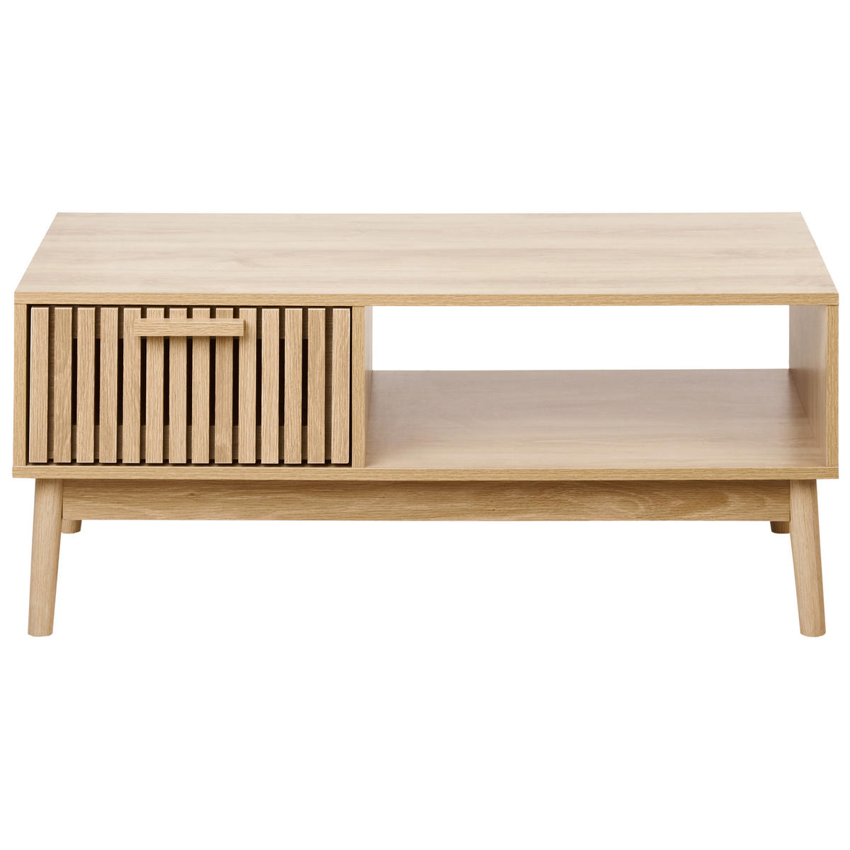 COUCHTISCH Hellbraun Lynwood - Braun, Holzwerkstoff (50/100/43cm) - Beliani