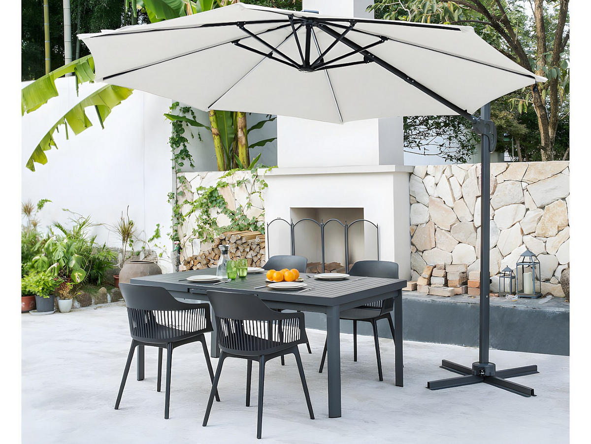 GARTENSTUHL - 2 -Sitzer - PVC - schwarz - SOHO - Schwarz, Kunststoff - Vente-Unique