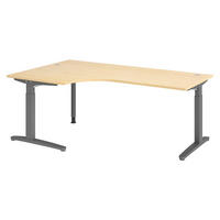 SCHREIBTISCH Serie-XB 120/200/74 cm in Ahornfarben/Graphitfarben - Ahornfarben/Graphitfarben, Holzwerkstoff (120/200/74cm) - bümö