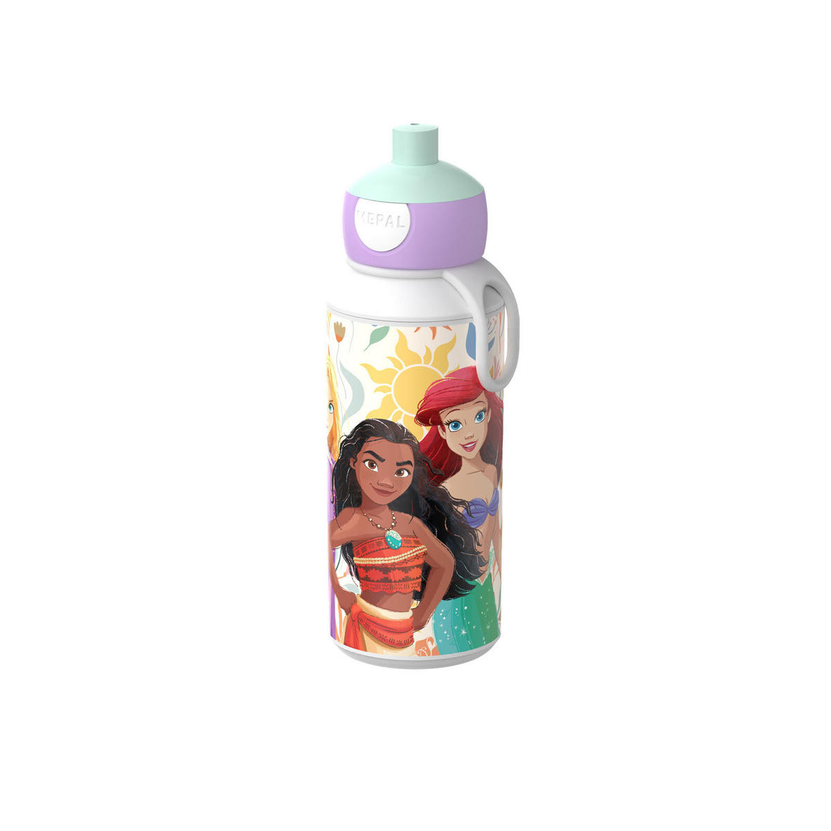 POP-UP TRINKFLASCHE Campus (2026) Princess Power 400 ml - Violett/Mintgrün, Kunststoff (0.4L) - Mepal