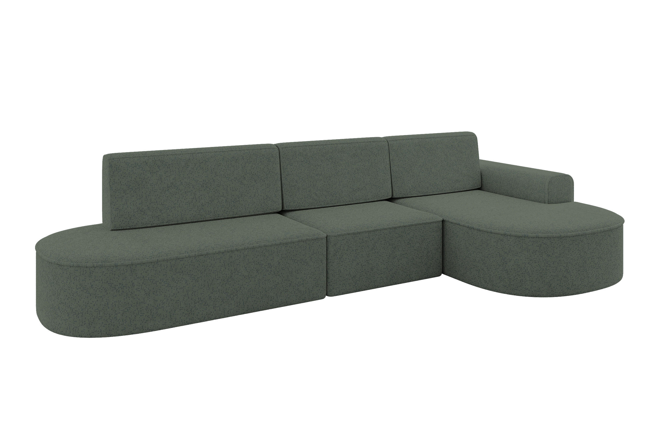 Altdecor Ecksofa Hellgrün 368x167 cm