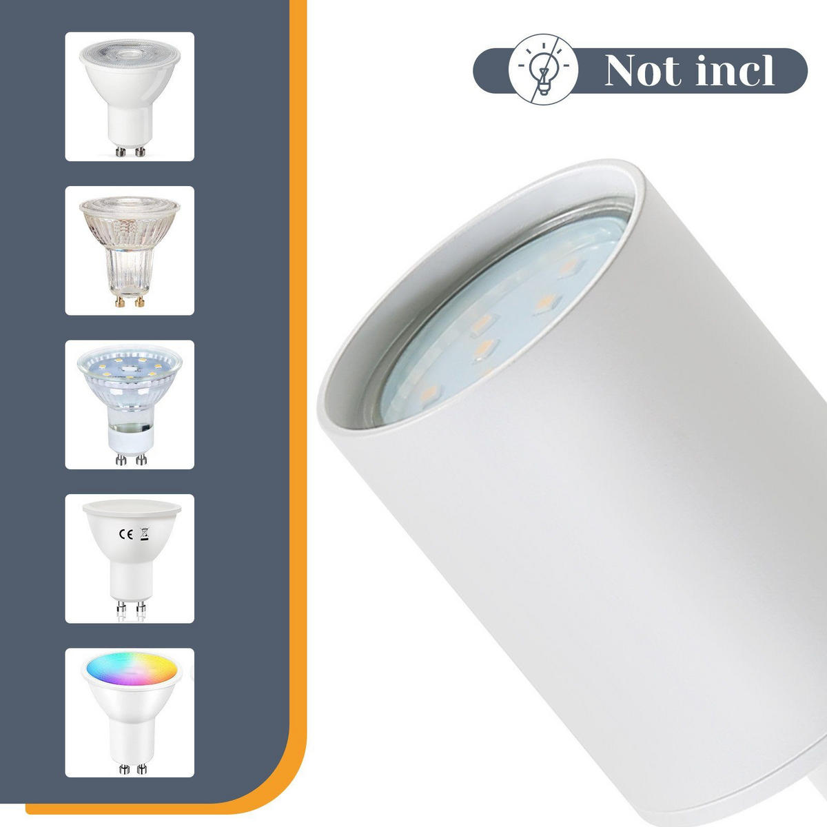 STRAHLER Freiheit 1-flammig 6/6/14 cm - Weiß, Metall (6/6/14cm) - Nettlife