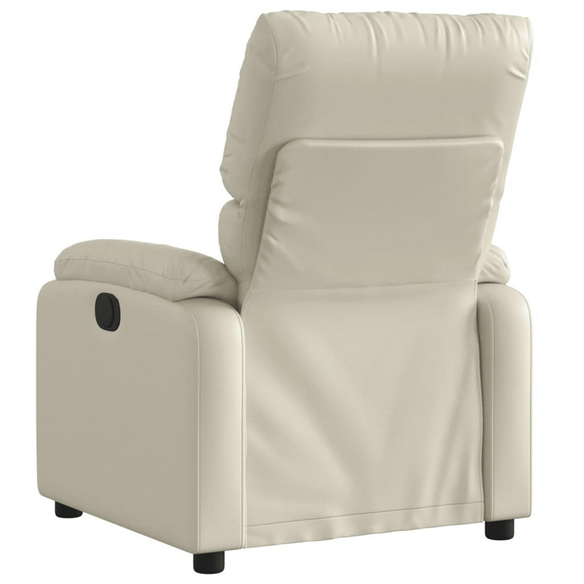 RELAXSESSEL Creme Kunstleder - Creme, Leder (99/99/75cm) - vidaXL