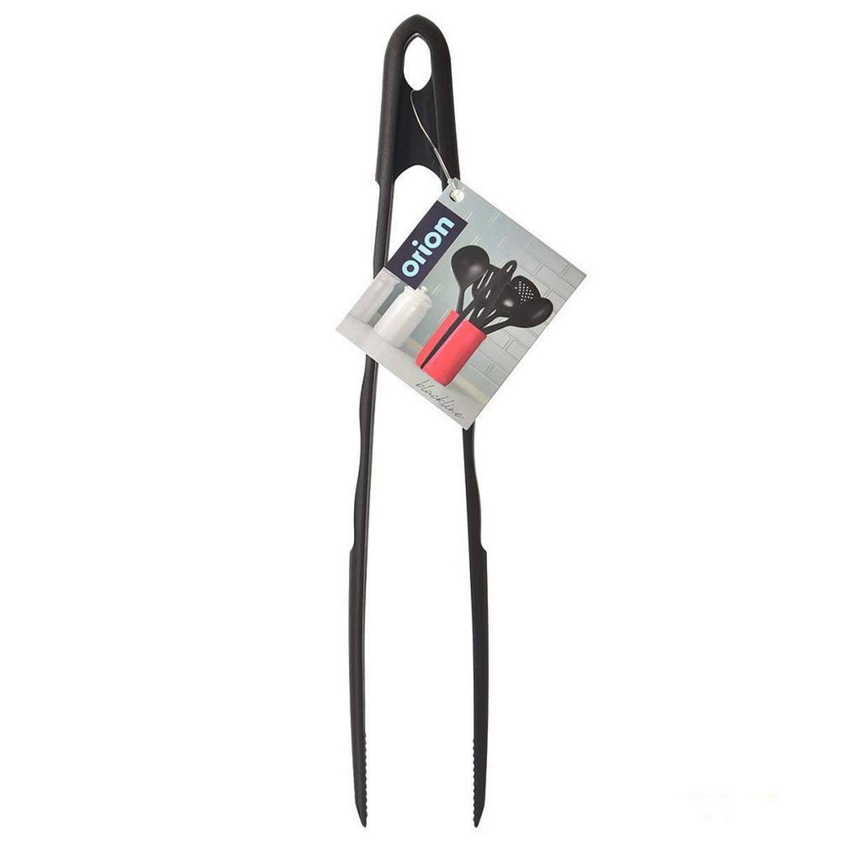 KÜCHENZANGE Thermoplastischem Kunststoff Blackline 29 cm - Schwarz, Kunststoff - Orion 