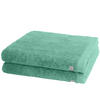 DUSCHTUCH Sinfonie 2er-Set - Türkis, Textil (50/100cm) - Ross