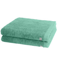 DUSCHTUCH Sinfonie 2er-Set - Türkis, Textil (50/100cm) - Ross