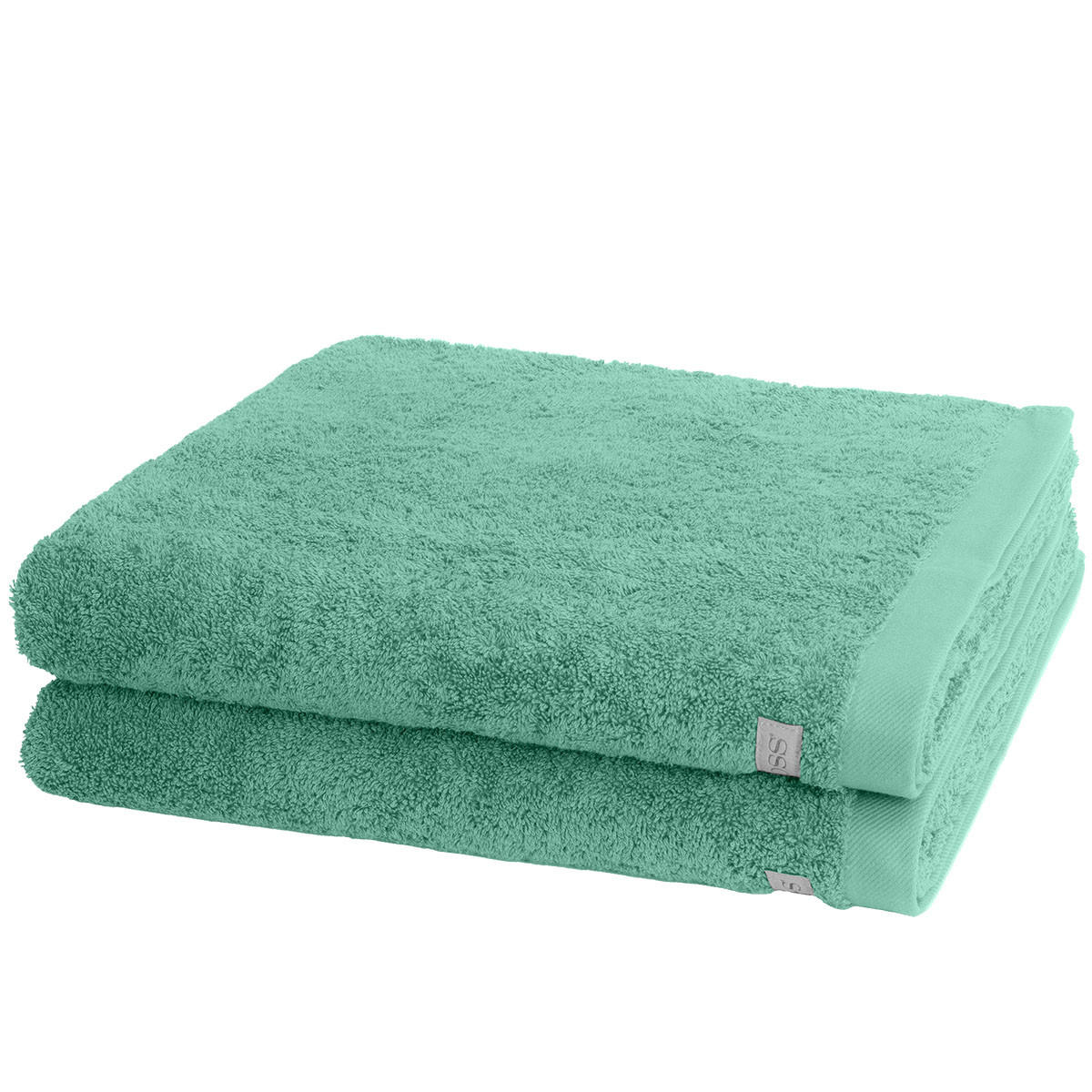DUSCHTUCH Sinfonie 2er-Set - Türkis, Textil (50/100cm) - Ross