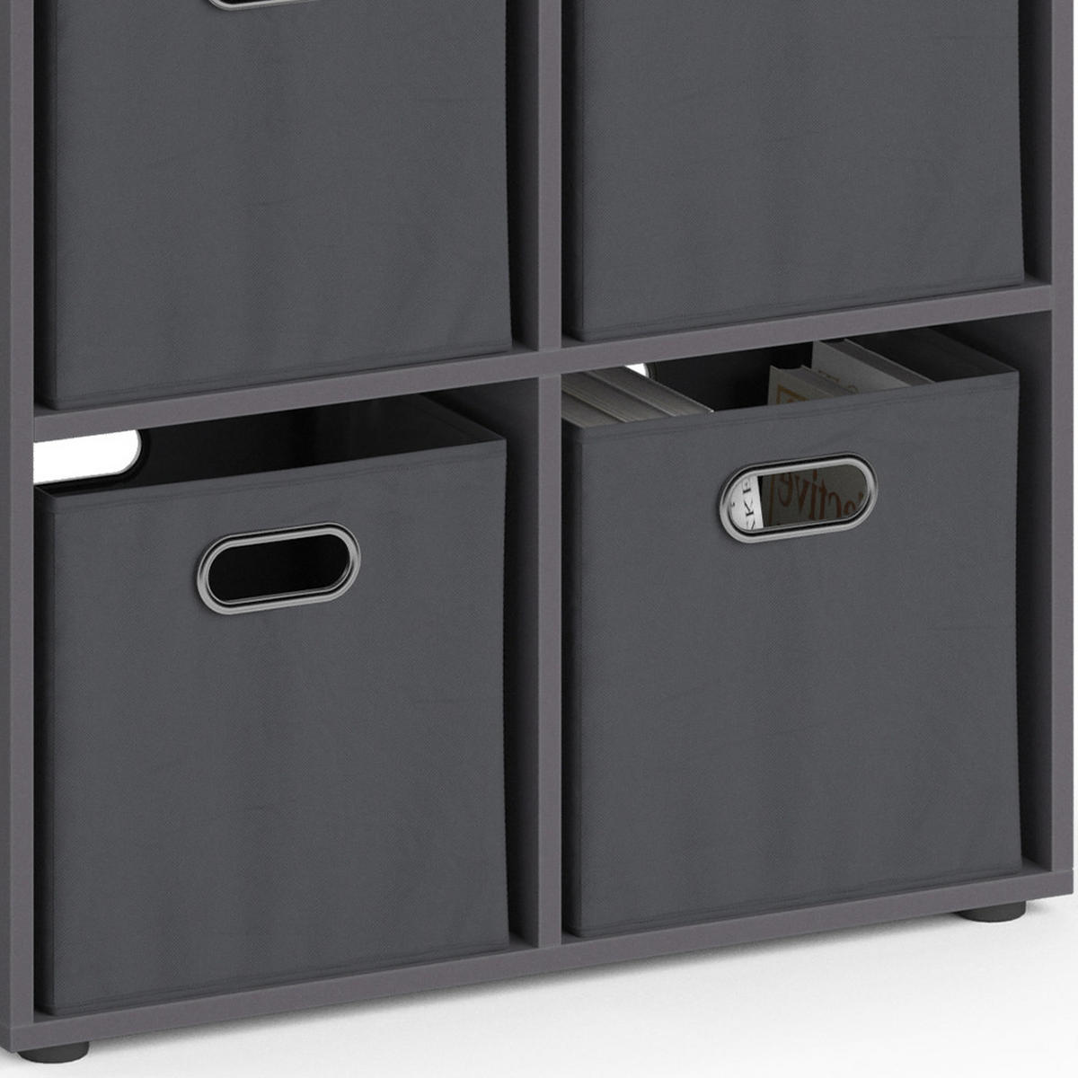 RAUMTEILER Tetra Grau 72 x 72.6 cm - Grau, Holzwerkstoff (72.6/72/29cm) - Vicco