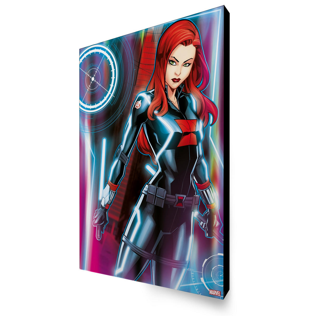 LEINWANDBILD Marvel Black Widow - Leinwand 50x70cm - Multicolor, Holzwerkstoff (70/50cm) - Marvel