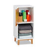 STANDREGAL - Weiß, Holz/Holzwerkstoff (32/71/30cm) - Relaxdays