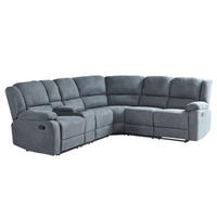 ECKSOFA Polsterbezug Dunkelgrau Rokke - Dunkelgrau, Textil (229/196cm) - Beliani