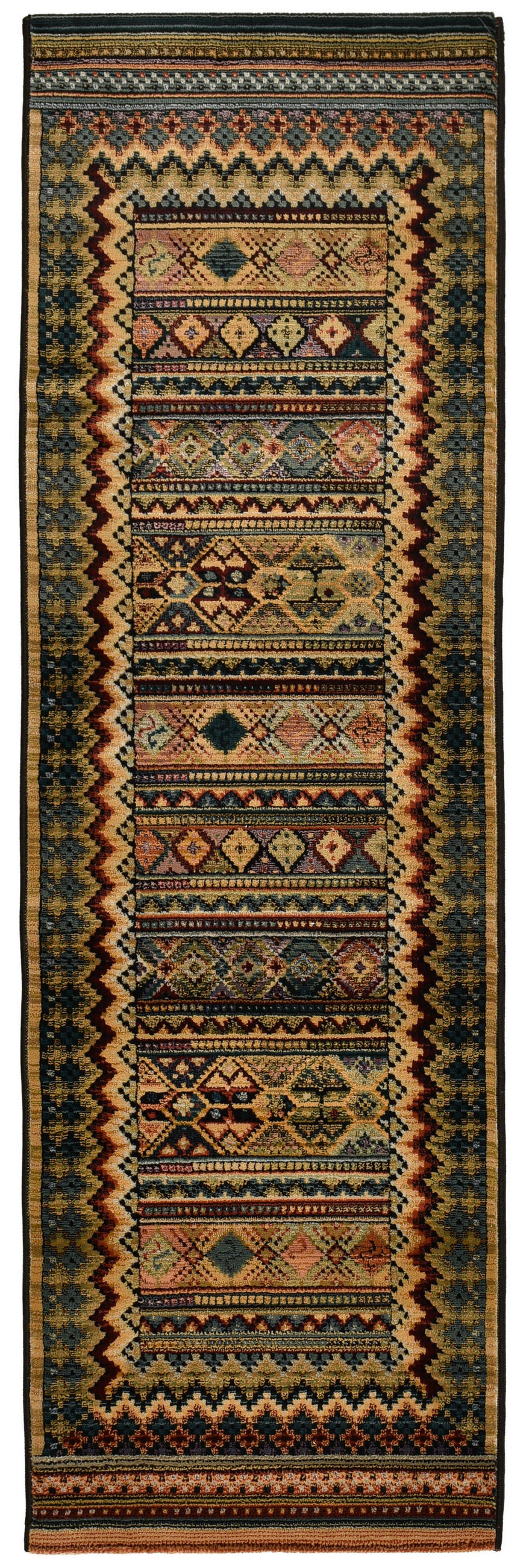 Theko Webteppich Mehrfarbig 68x235 cm