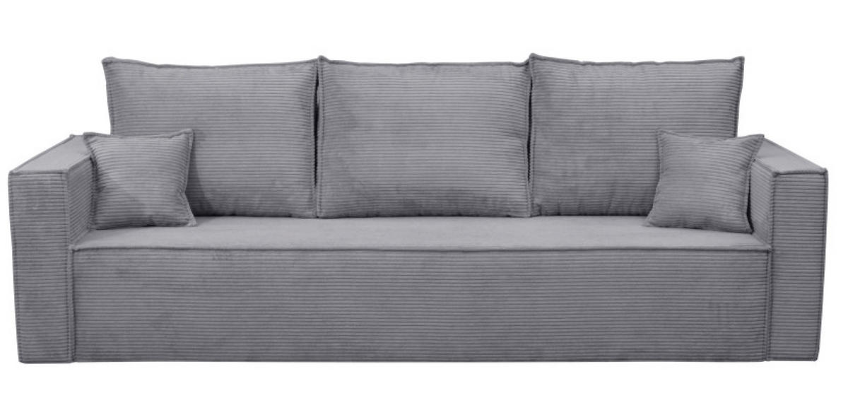 SOFA Grau EKO Ausziehbar - Grau, Textil (234/87/88cm) - Sepro Meble