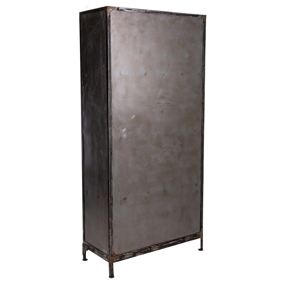 VITRINE 4523317352 aus Metal 90x40x190 cm - Grau, Metall (90/190/40cm) - Wanderlust