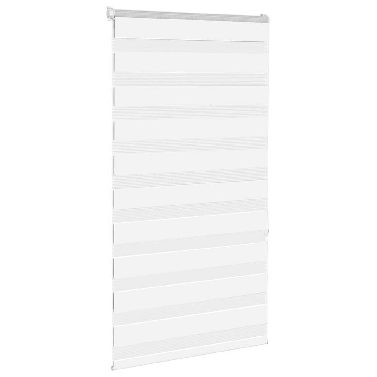 DOPPELROLLO 90/150 cm Stoffbreite 85,9 cm aus Polyester Weiß - Weiß, Textil (90/150cm) - vidaXL