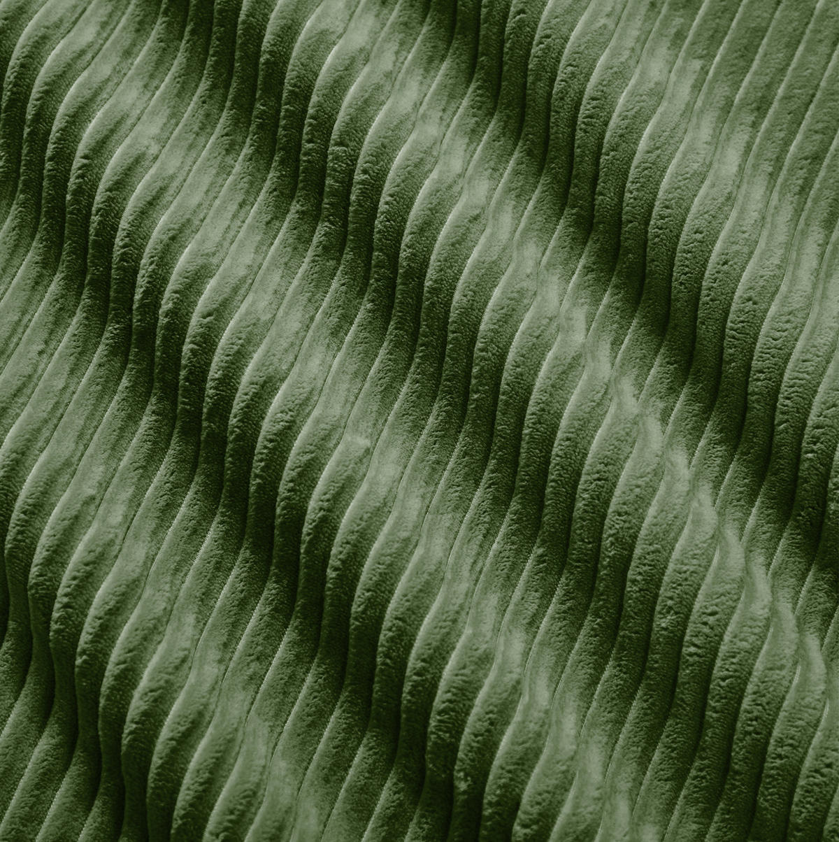 2-SITZER-SOFA aus Cord Grün modular, rahmenlos mit ergonomischen Armlehnen und rutschfester Unterseite - Grün, Textil (208/75/178cm) - Modfu