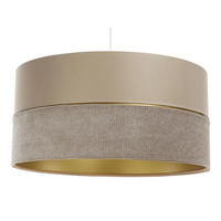 HÄNGELEUCHTE Gold 50/25 cm - Beige/Goldfarben, Kunststoff (50/0.8/25cm) - ONZENO