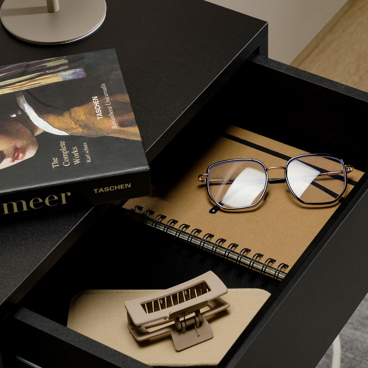 NACHTTISCH ANNE hängend - Schwarz, Holzwerkstoff (42/14/30cm) - CARO-Möbel