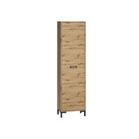 KLEIDERSCHRANK NEVIO Beige 55x34x200 cm - Beige, Holzwerkstoff (55/200/34cm) - FURNLUX