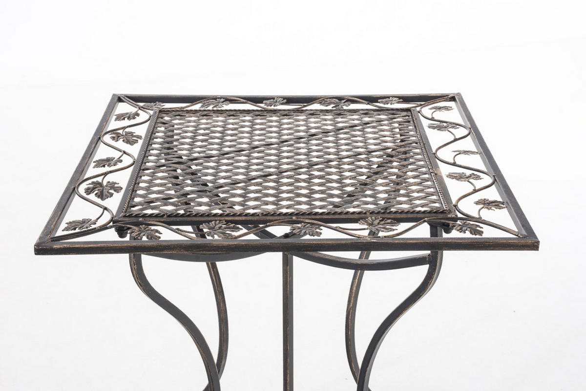 GARTENTISCH Asiri bronze - Braun, Metall (72/60/60cm) - TPFGarden