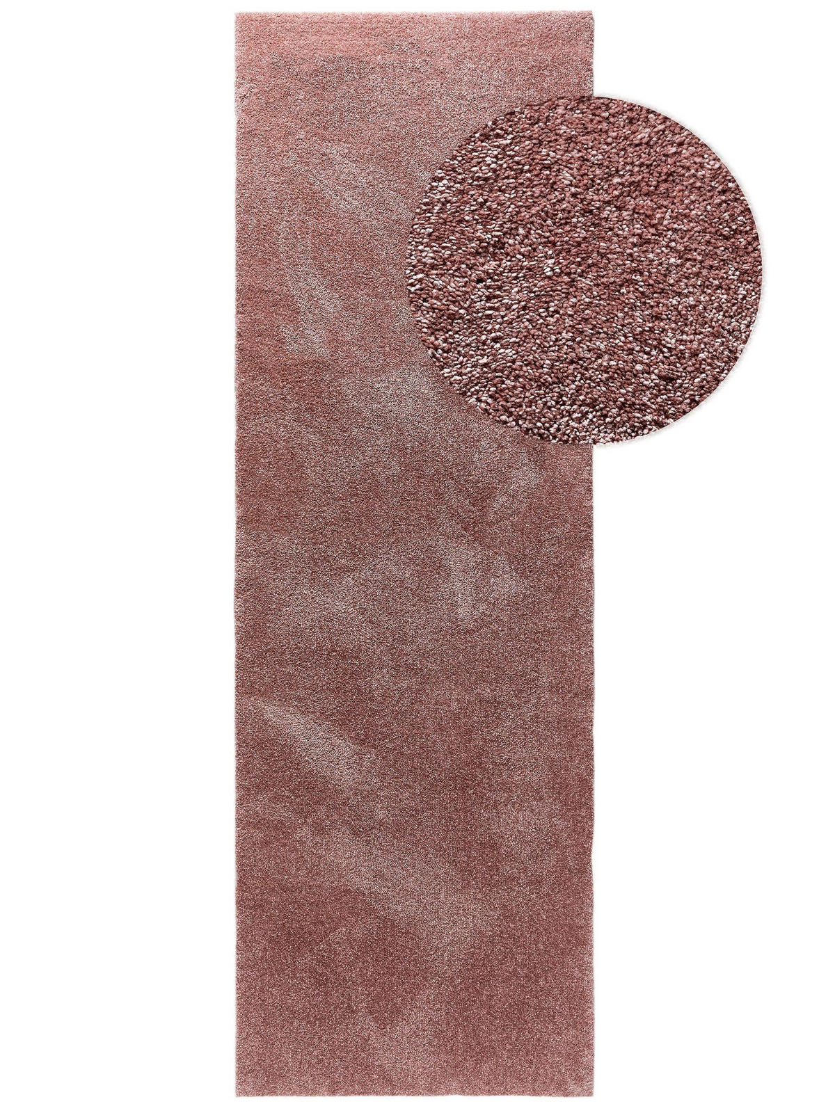 HOCHFLORTEPPICH Melvin waschbar 80/250 cm - Rosa, Kunststoff (80/250cm) - benuta Nest
