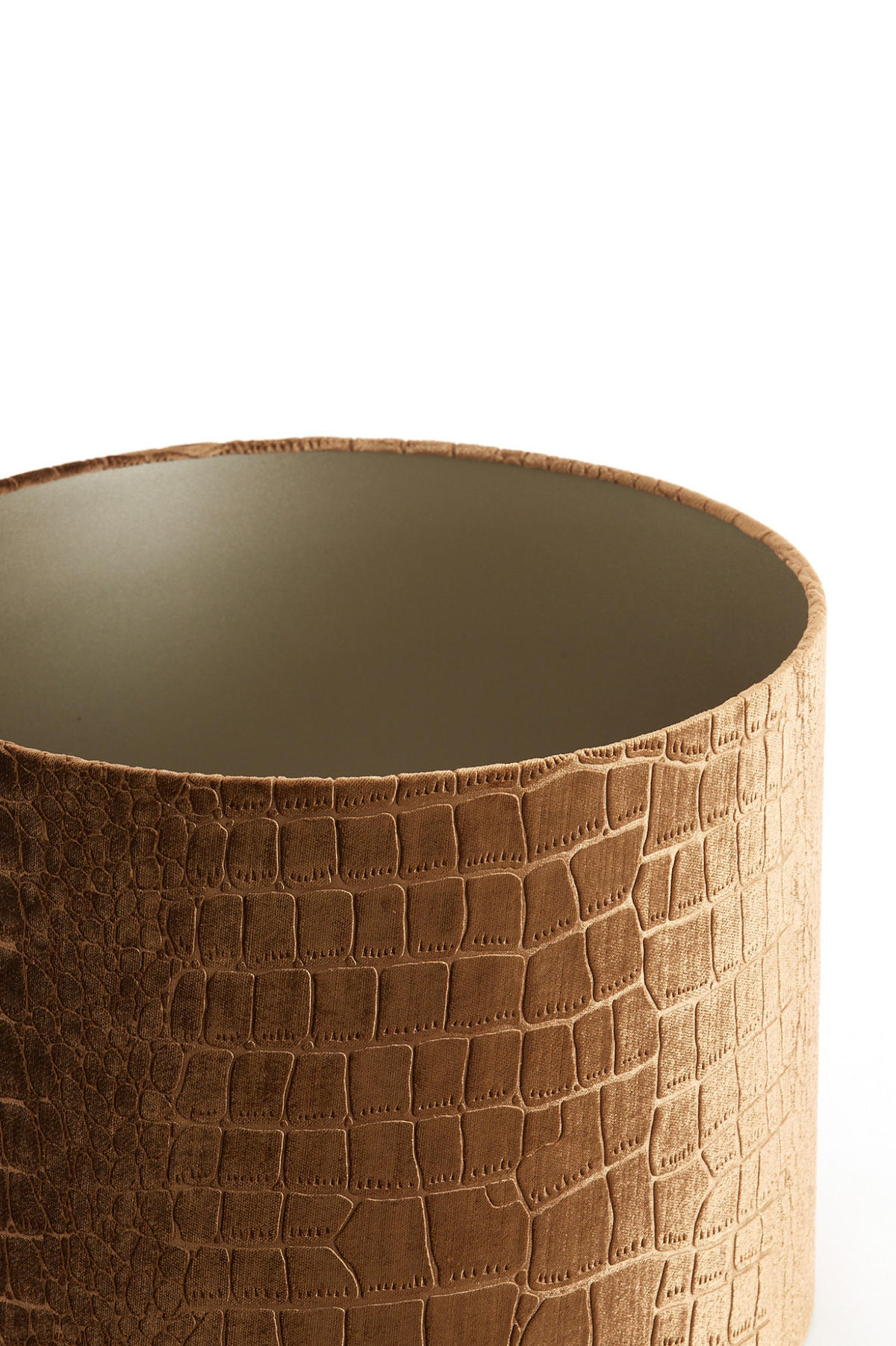 LAMPENSCHIRM Praya Braun Ø40/30 cm - Braun, Textil (40/40/30cm) - Light & Living