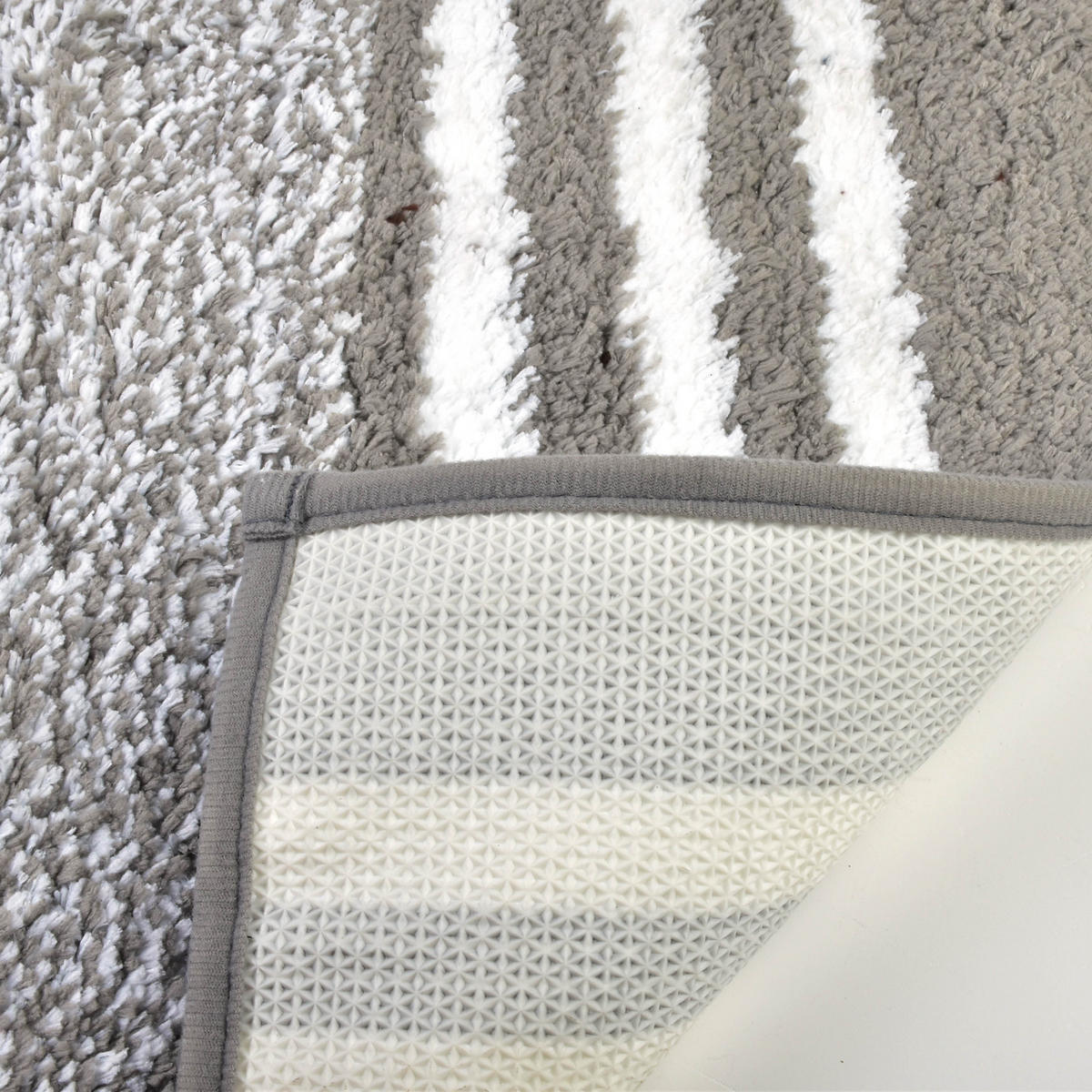 BADEMATTE Zac Grau 60/40/1.5 cm Textilien - Grau, Textil (40/60cm) - Mondex