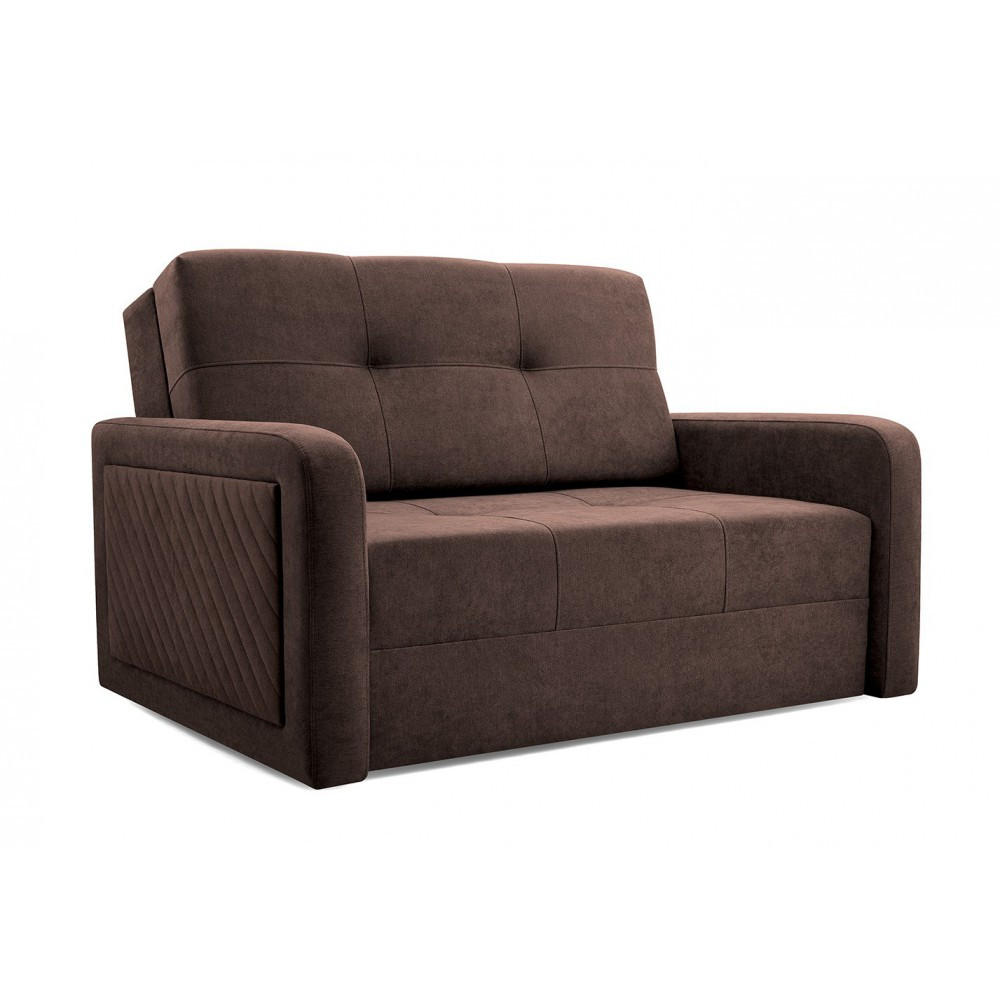 SOFA Flint Braun Queens 4 - Braun, Textil (132/92/104cm) - imoebel24