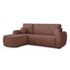 ECKSOFA Jazz, Seite: Links - Rosa, Holz/Textil (240/160cm) - Sofnet