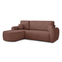 ECKSOFA Jazz, Seite: Links - Rosa, Holz/Textil (240/160cm) - Sofnet