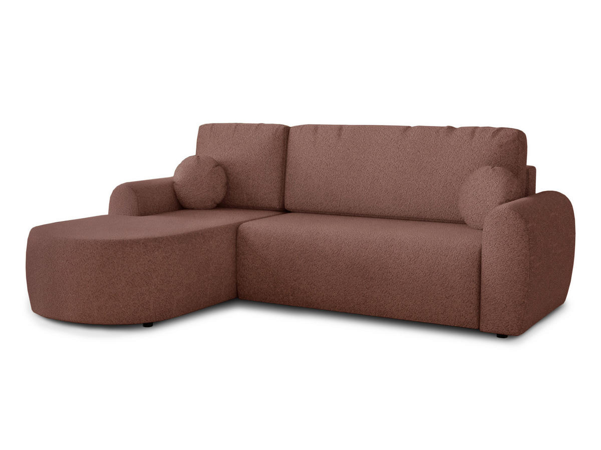 ECKSOFA Jazz, Seite: Links - Rosa, Holz/Textil (240/160cm) - Sofnet
