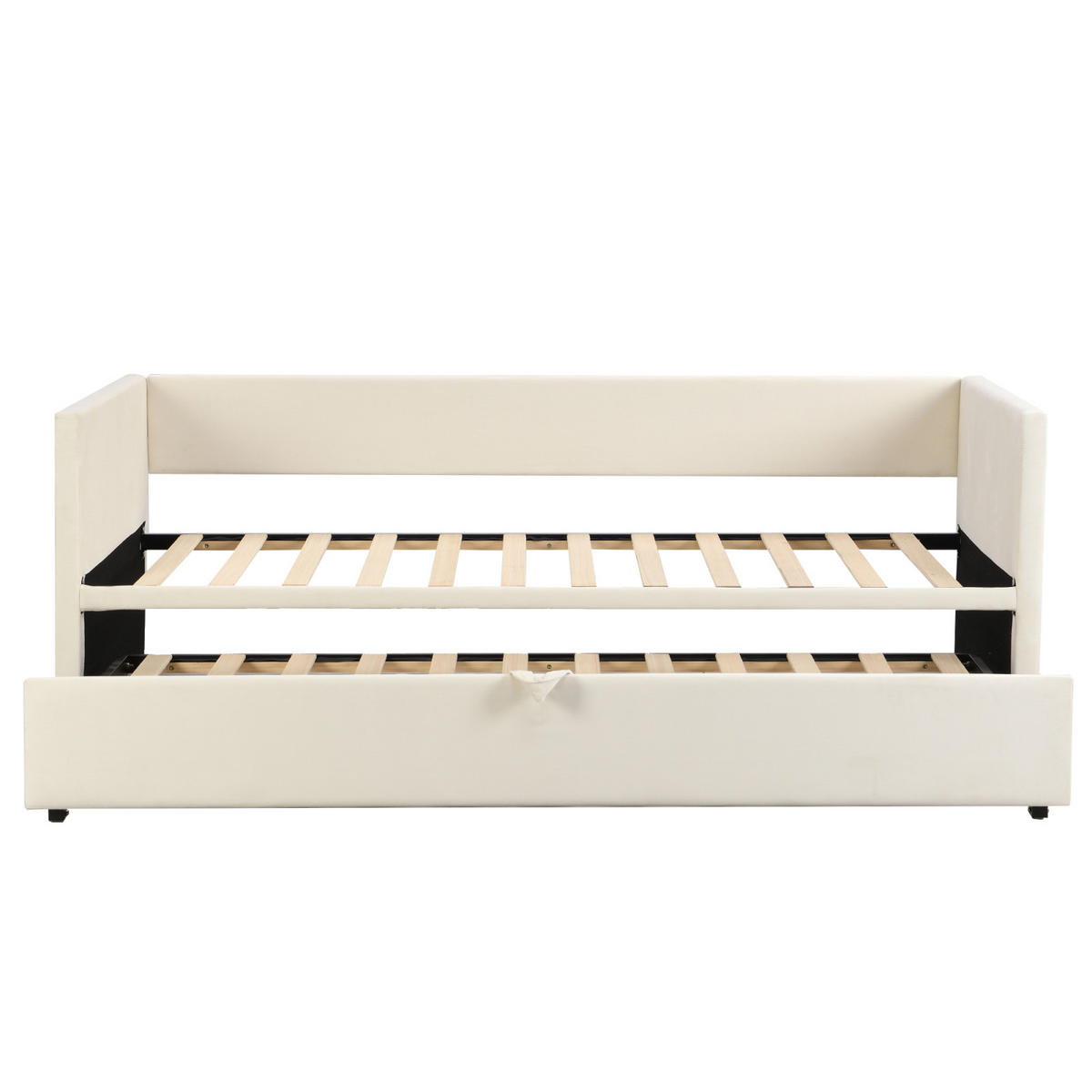 TAGESBETT 90/180/200 cm ausziehbar Schlafsofa Beige - Beige, Holz/Metall (180/200cm) - PARAFTA HOME