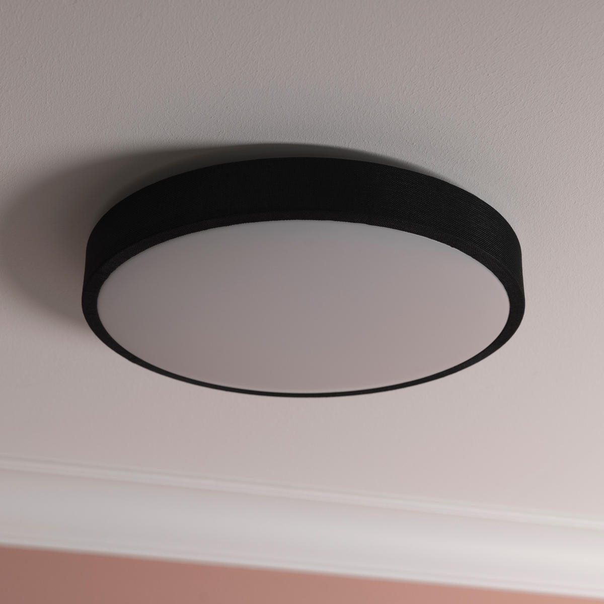 DECKENLEUCHTE Filiz G80820/76 - Schwarz, Metall (38.5/38.5/8cm) - Brilliant