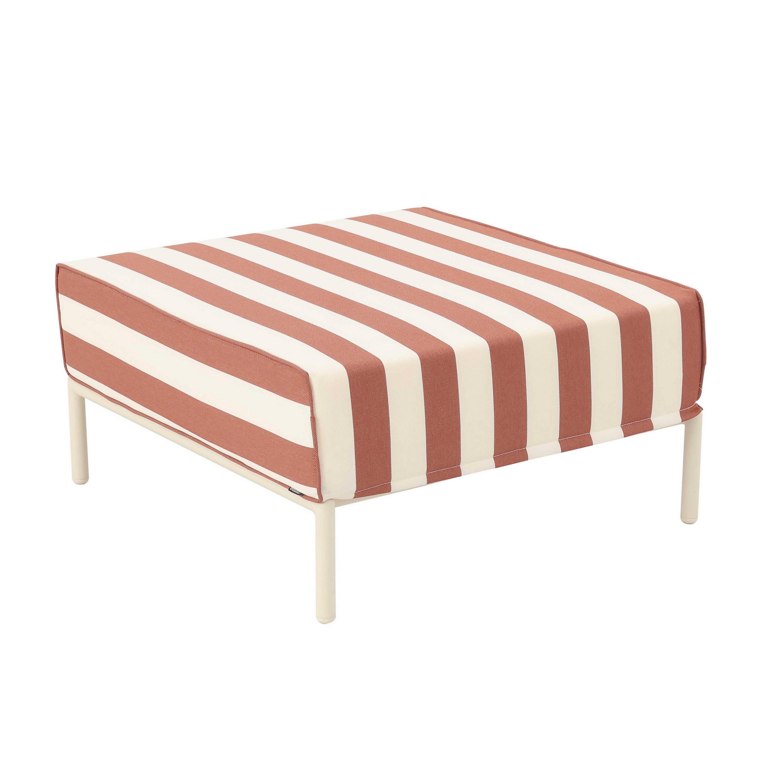 HOCKER, Terrakotta - Orange, Textil (72/38/77cm) - Oviala