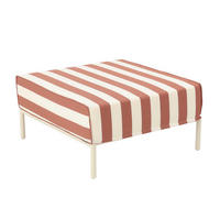 HOCKER, Terrakotta - Orange, Textil (72/38/77cm) - Oviala