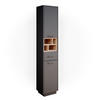 BADSCHRANK Beatrice Anthrazit 38 x 190 cm - Anthrazit, Holzwerkstoff (38/190/30cm) - Vicco