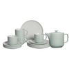 KAFFEESERVICE MIT KANNE Jasper mint 13er Set - Mintgrün, Keramik (1/1/1cm) - Ritzenhoff Breker