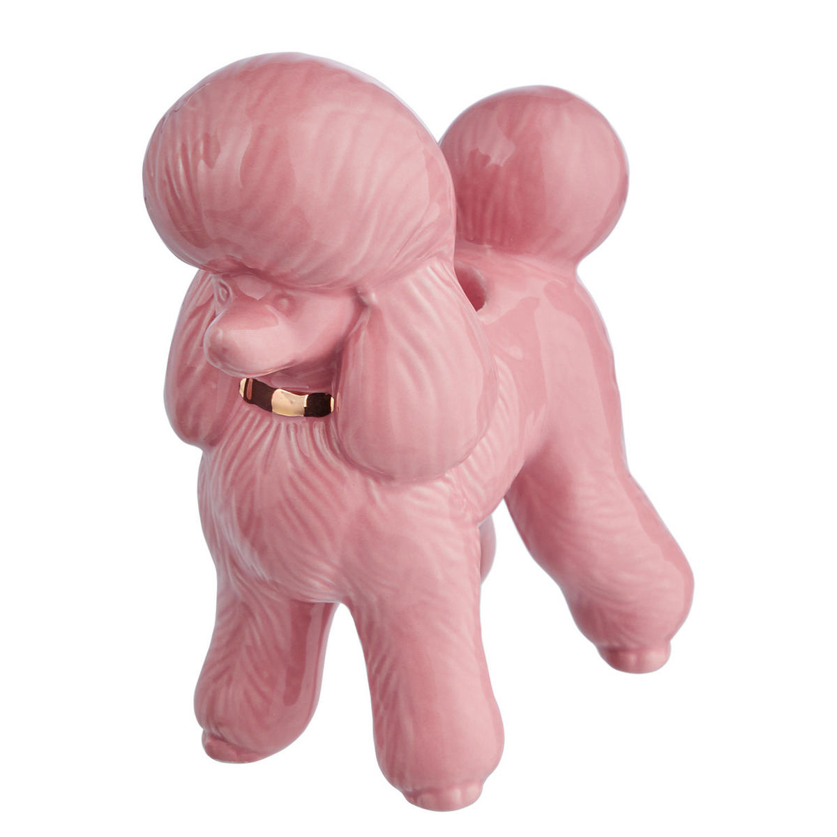 KERZENHALTER Coco Pudel - Rosa, Stein (6/12/11cm) - Butlers