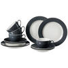 KAFFEESERVICE Doppio Anthrazit 12er Set - Anthrazit, Keramik (1/1/1cm) - Ritzenhoff Breker