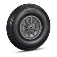 SCHUBKARRENRAD - Multicolor, Kunststoff/Metall (33/33/9cm) - Relaxdays