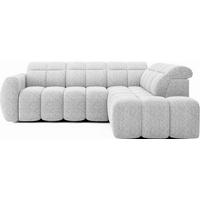 ECKSOFA Eagle R - Weiß (Coralline 01) - Weiß, Holzwerkstoff (258/208cm) - Möblo