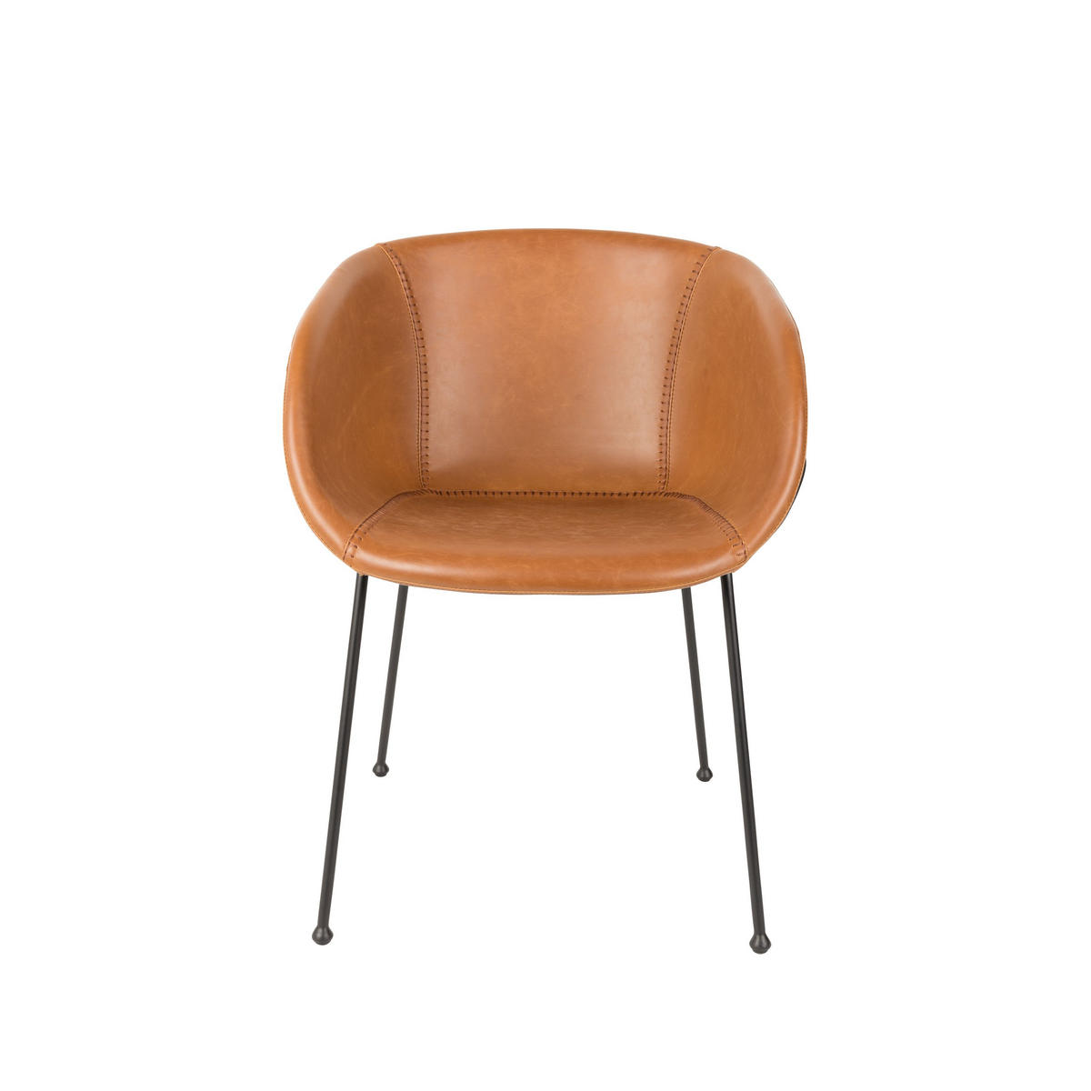 ESSZIMMERSTUHL Feston Braun - 2 er Set - Braun, Kunststoff (56.5/77/55cm) - Zuiver