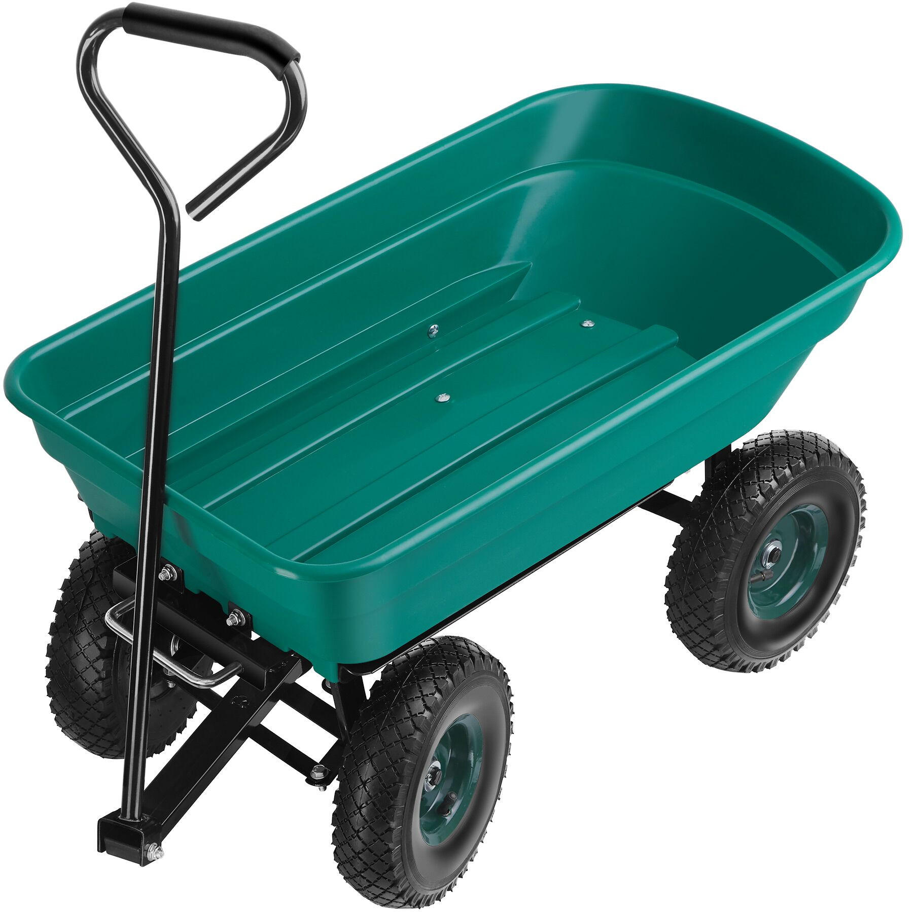 GARTENWAGEN Cubbi, Belastbarkeit 120 kg, grün - Grün, Metall (47.5/46/100cm) - tectake